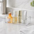 thumbnail image 2 of ievspot Transparent Vanity Drawer Dividers Plastic Organizer Bins Plastic Organizer Storage Box Stackable Waterproof Pet Container for Makeup Stationery Small, 2 of 8