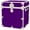 Purple, variant on Rhino Trunk & Case Cube Leather Embossed Vinyl Trunk, College, Home & Storage 18"x18"x20" (Forest Green)
