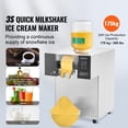 thumbnail image 2 of KFFKFF Commercial Snowflake Ice Machine, 385LBS/24H Snowflake Ice Maker, Stainless Steel Ice Shaver Machine, Electric Snow Cone Maker, Liquid Cooling System, 2 of 9