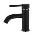 thumbnail image 1 of Faucetaire LS8227DL Robinet de Lavabo Monobloc à une Poignée, Noir Mat/chrome, 1 of 2