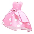 thumbnail image 3 of Robes de Fête d'Anniversaire à Pois pour Filles Robe de Princesse Formelle Célébration Boule Pâques 2-10 Ans, 3 of 6