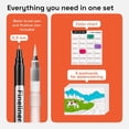 thumbnail image 6 of ARTISTRO 24 Watercolor Markers with Flexible Paint Brush Pens for Pros & Beginners - Consistent, Smooth, Bright, Washable, Non-Toxic, Ideal for Coloring..., 6 of 7