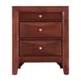 thumbnail image 4 of Glory Furniture Marilla 3 Drawer Nightstand in Cherry, 4 of 8