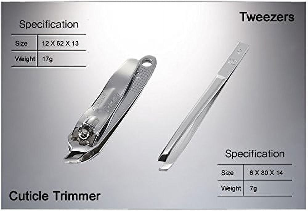 K-Beauty! World No. 1 Three Seven (777) Travel Manicure Pedicure Grooming Kit Nail Clipper Set (11 PCs). MADE IN KOREA, Since 1975.