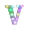 thumbnail image 2 of Lumières de Lettres de Marquise à LED Colorées avec Télécommande, Décor de Fête Alphabet Multicolore, Modes de Clignotement Réglables, Alimentées par Batterie et USB pour Décoration de Maison, Mariage, Vacances et Célébration, 2 of 8
