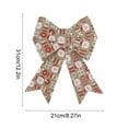 thumbnail image 4 of Wzzjkit Christmas Bow - Christmas Valentine's Day Velvet Wreath Bow Christmas Tree Topper Ornament Bow for Christmas Home Wreath Tree Decoration, 4 of 7