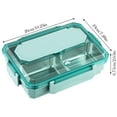 thumbnail image 3 of Student Worker Microwave Heated Lunch Detachable Partition Silicone Sealed Lunch Self Contained Tableware Portable Lunch, 3 of 6