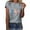 Gray, variant on Odeerbi 4th of July Patriotic Shirt for Women Independence Day Printed 2025 Casual Tops Short Sleeve Crewneck Shirt White