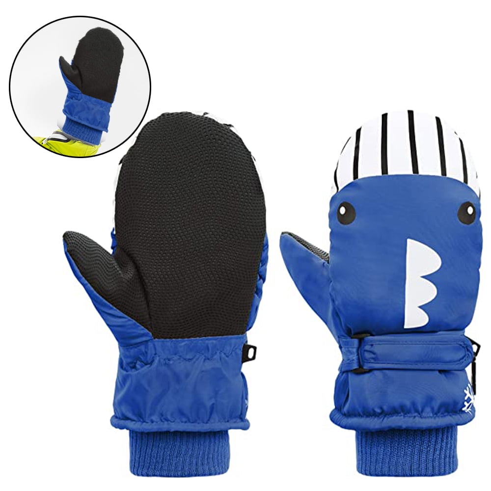 Details about   Kids Boys Winter Skiing Gloves Captain America Waterproof Fleece Warm Mittens 