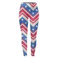 thumbnail image 3 of MKLEKYY Leggings deportivos para mujer, leggings con estampado a cuadros del Día de la Independencia para mujer, leggings deportivos de levantamiento, pantalones de yoga, 3 of 4