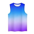 thumbnail image 3 of Snorda Blouses Sans Manches Mode Imprimée Confortable Respirant Col en V pour Femmes Grande Taille Tank Tops S-4TG, 3 of 4
