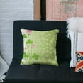 thumbnail image 4 of Throw Pillow Cover St. Patrick''s Day Lucky Shamrock Clover Flowers Home Decor Pillowcase for Sofa 18x18 Inches, 4 of 6
