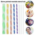 thumbnail image 3 of Threns Mandala Dotting Tools Rock Painting Kits Pebble Art Set Drawing Pen Paint Stencil Brush Children's Crafts, 3 of 8