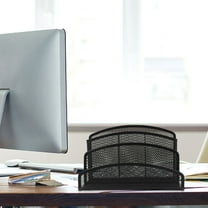UPOUART File Folder Organizer Desktop Black Metal Mesh 1Pack