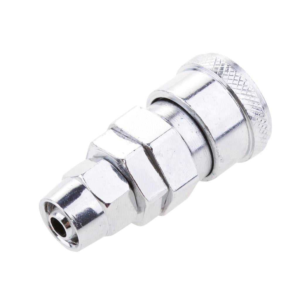 Piping Fitting Adapter Pneumatic Air Hose Pass Quick Coupler Metal 30SP+30PP 