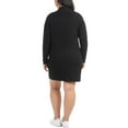 thumbnail image 2 of Hilary Radley Women's Mock Neck Sweater Dress, Black, Small, 2 of 3