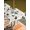 White, variant on Outdoor Tablecloth with Umbrella Hole and Zipper, Christmas Rectangle Table Cloth 60x84 Inch Waterproof Tablecloth, Winter Pine Tree Gold White Xmas Snowflakes Picnic Table Cover for Patio Camping