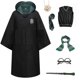 thumbnail image 3 of Uniforme escolar mágico para niños y adultos, disfraz de Slytherin, Ravenclaw, túnica, capa, suéter, bufanda, corbata, varita, disfraz de Halloween, 3 of 5