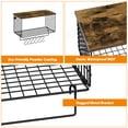 thumbnail image 6 of SoildPal Wall Mounted Towel Shelf with Towel Bar and Hooks, 2 Tier Floating Bathroom Storage Shelf with Towel Rack for Bathroom Bedroom Laundry Room, 6 of 7