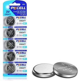 PKCELL AG3 1.5V Battery LR41 392 384 192 Button Alkaline Cell for Digital  Thermometer- 5Count