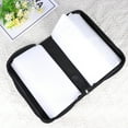 thumbnail image 3 of Arborister Mercerized Cloth 128 Pieces CD Storage Pouch Large Capacity Handheld CD Bag Fashion CD Supplies (Black), 3 of 10