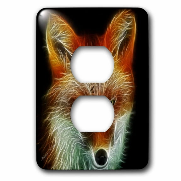 3dRose, Foxy Lady, 2 plug outlet cover