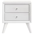 thumbnail image 5 of Pemberly Row 5-piece Mid-Century Wood California King Bedroom Set in White, 5 of 13