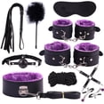 thumbnail image 2 of 19 Unids/set Juguetes Sexuales Para Adultos Con Esposas Látigo Dildo Vibrador Anal yeacher Herramientas vivas, 2 of 7