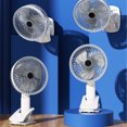 thumbnail image 3 of <p>Desk Fan, Long Lasting 3 Speed Rechargeable Wall Mounted USB Handheld Fan Portable Quiet Operation  For Dormitory</p>, 3 of 7