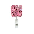 thumbnail image 3 of Retractable Badge Holder Acrylic Heart Badge Reel Creative Office School Valentines Day Gift, 3 of 8