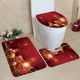 thumbnail image 3 of De Alfombrillas Navideñas, Alfombrilla Antideslizante De Papá Noel, Felpudo Para Baño, Funda Para Asiento De Inodoro, Alfombrilla Para Suelo De Inodoro En Forma De U 3 Uds Advancent HA045820-03, 3 of 6