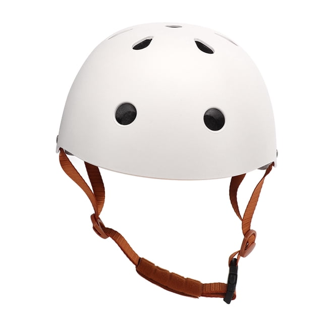 Casco de patineta con carcasa de ABS que absorbe los impactos y correa ajustable para la barbilla para niños y adolescentes (talla L, 58-61 cm)