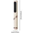 thumbnail image 5 of Cepillo alisador de pelo inalámbrico con calentamiento rápido en 30 segundos, calor ajustable, peine de viaje para peinar (amarillo), 5 of 5