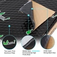 thumbnail image 6 of 17pcs 80mil 18sqft Car Automotive Sound Deadener Heat Insulation Mat Pad Waterproof Self Adhesive  Black 15.75''x9.84'', 6 of 6