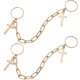 thumbnail image 1 of 2 anillos de cadena con colgante de cruz, joyería de moda para adolescentes y mujeres, 1 of 8