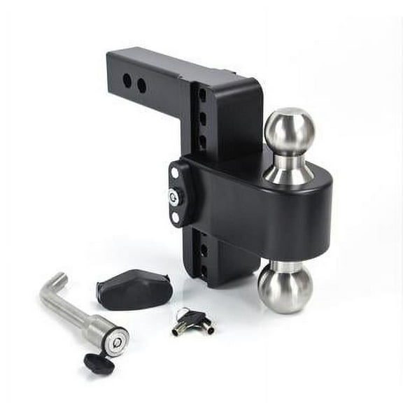 Weigh Safe 180 Hitch 6in Drop Hitch & 2in Shank (10K/12.5K GTWR) w/WS05 - Black Cerakote