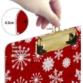 thumbnail image 4 of FMSHPON Christmas Snowflake White Pattern Clipboard Hardboard Wood Nursing Clip Board and Pull for Standard A4 Letter 13x9 inches, 4 of 5