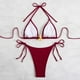 thumbnail image 4 of Traje de baño para mujer, conjunto de traje de baño dividido con tirantes ajustables para mujer, trajes de baño para mujer, conjuntos de bikini para mujer, trajes de baño bikini para mujer, 4 of 8