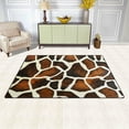 thumbnail image 2 of GZHJMY Animal Print Non Slip Area Rug for Living Dinning Room Bedroom Kitchen, 1.7 ' x 2.6'(20 x 31 Inches), Giraffe Print Nursery Rug Floor Carpet Yoga Mat, 2 of 6