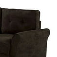 thumbnail image 2 of Loveseat with Knit Fabric with Flared Armrests Brown, 2 of 5
