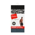thumbnail image 2 of Hanes Originals Men's SuperSoft Boxer Brief Underwear Pack, Black/Grey/Print, 3-Pack, 2 of 8