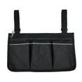 thumbnail image 1 of Wheelchair Side Bag Armrest Storage Pouch With Cup Holder And Reflective Strip For Wheelchairs Or Rollators, 1 of 4