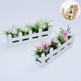 thumbnail image 4 of mdesiwst Miniature Raised Garden Bed Figurine Mini Flower Fence Planter Box Model 1/12 Scale Dollhouse Fairy Garden Decoration Accessories, 4 of 8