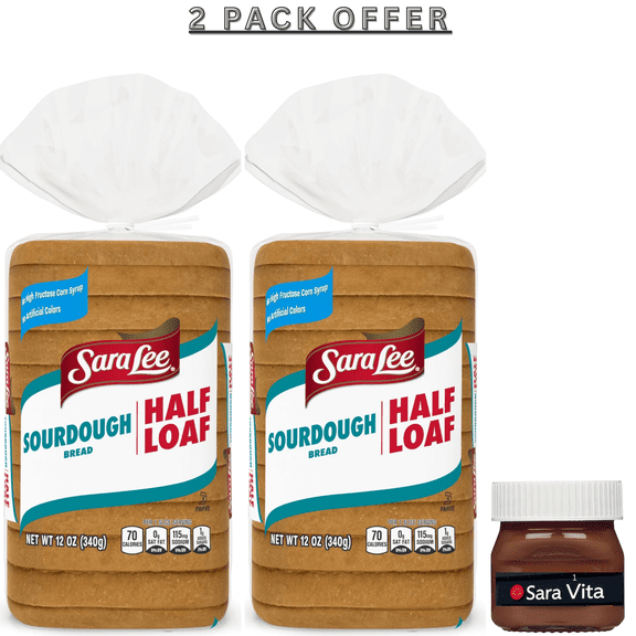 Sara Lee Sourdough Bread, Half Loaf, 12 oz, Bread, Bag