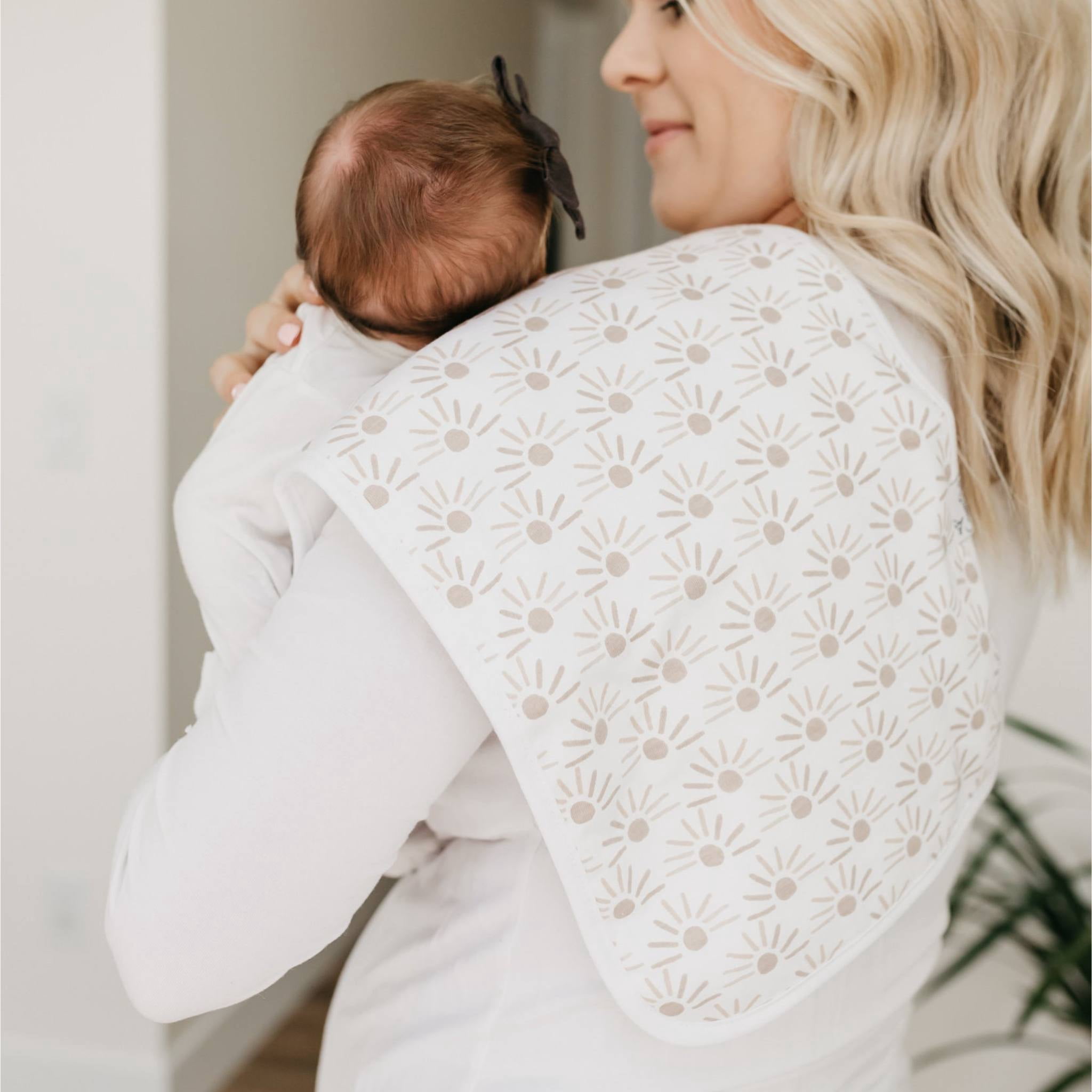 Copper Pearl Burp Cloths- Bliss
