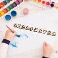 thumbnail image 4 of 200pcs 15mm DIY Doodle Educational Toy Small Natural Wooden Slice Scrapbooking Embellishments DIY Craft Decor (Number Pattern), 4 of 4
