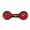 Red, variant on Tuffy Jr 2 Ball Tug Yellow Bone, Durable Squeaky Dog Toy