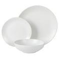 thumbnail image 2 of Gibson Home Bethel 18 Piece Plates and Bowls Ceramic Stoneware Organic Shape Dinnerware Set (Service for 6) - Matte White, 2 of 9