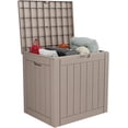 thumbnail image 1 of 31Gallon Resin Deck Box, Lockable Patio Outdoor Storage Box for Furniture, Garden Tools and Tools Storage, Waterproof Outside Storage Boxes - Grey, 1 of 7