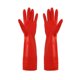thumbnail image 1 of 1 par de guantes de látex para lavavajillas con interior de felpa, herramienta de limpieza para el hogar y la cocina (rojos), 1 of 8